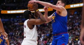 哈登22+10+7+关键三分 约基奇22+14+11骑士胜掘金